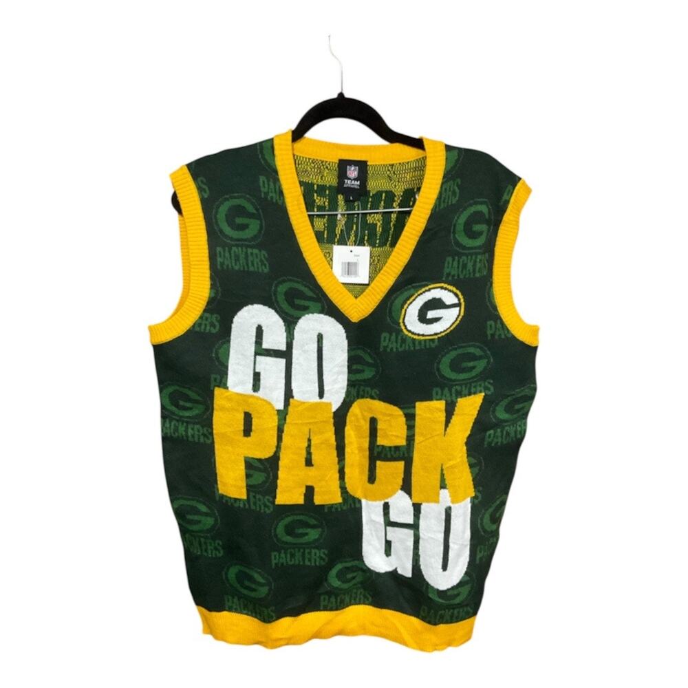 NFL Packers Vest Large Men NWT